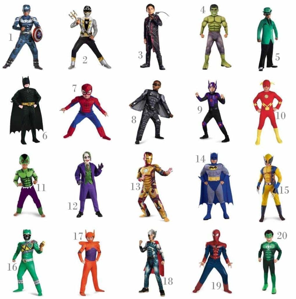9.18 Amazon Round Up - Super Hero Boy Costumes Under $30