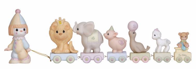 precious moments animal train