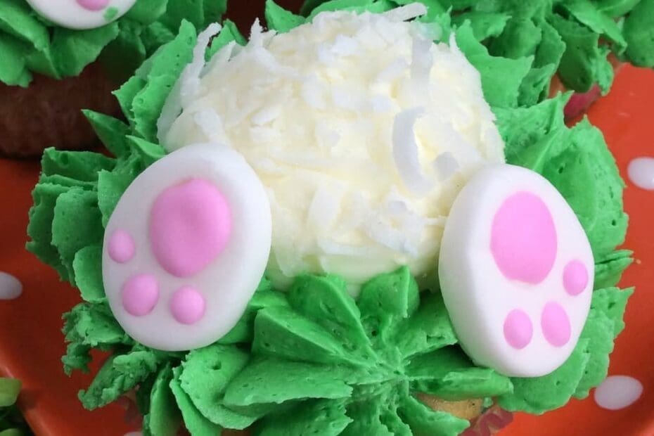 Bunny butt cupcakes
