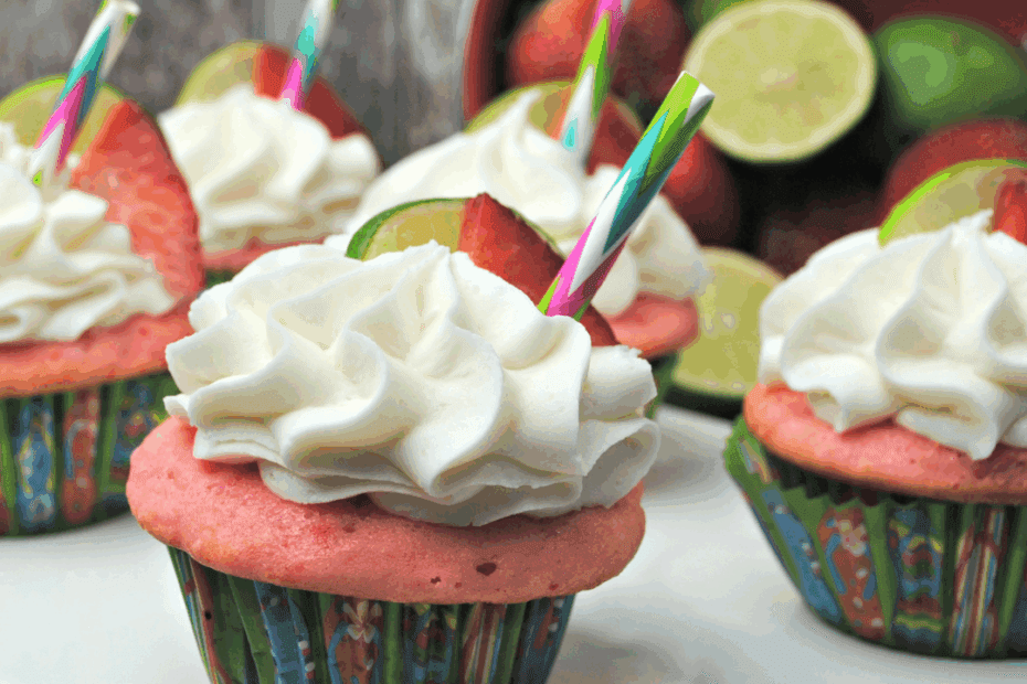 Strawberry Margarita Cupcakes